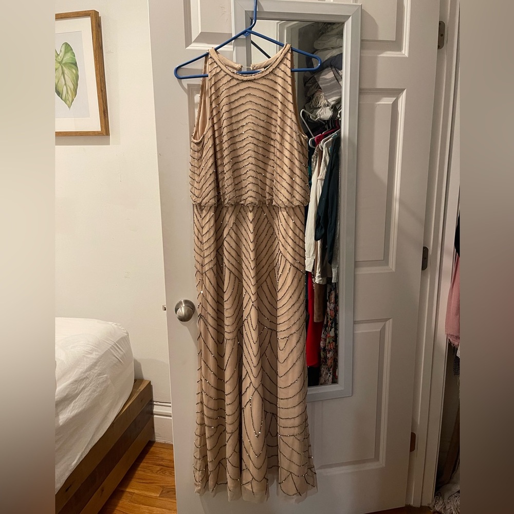 Adrianna Papell beaded gown